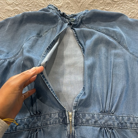 ASOS DENIM BACKLESS DRESS - Picture 5 of 8